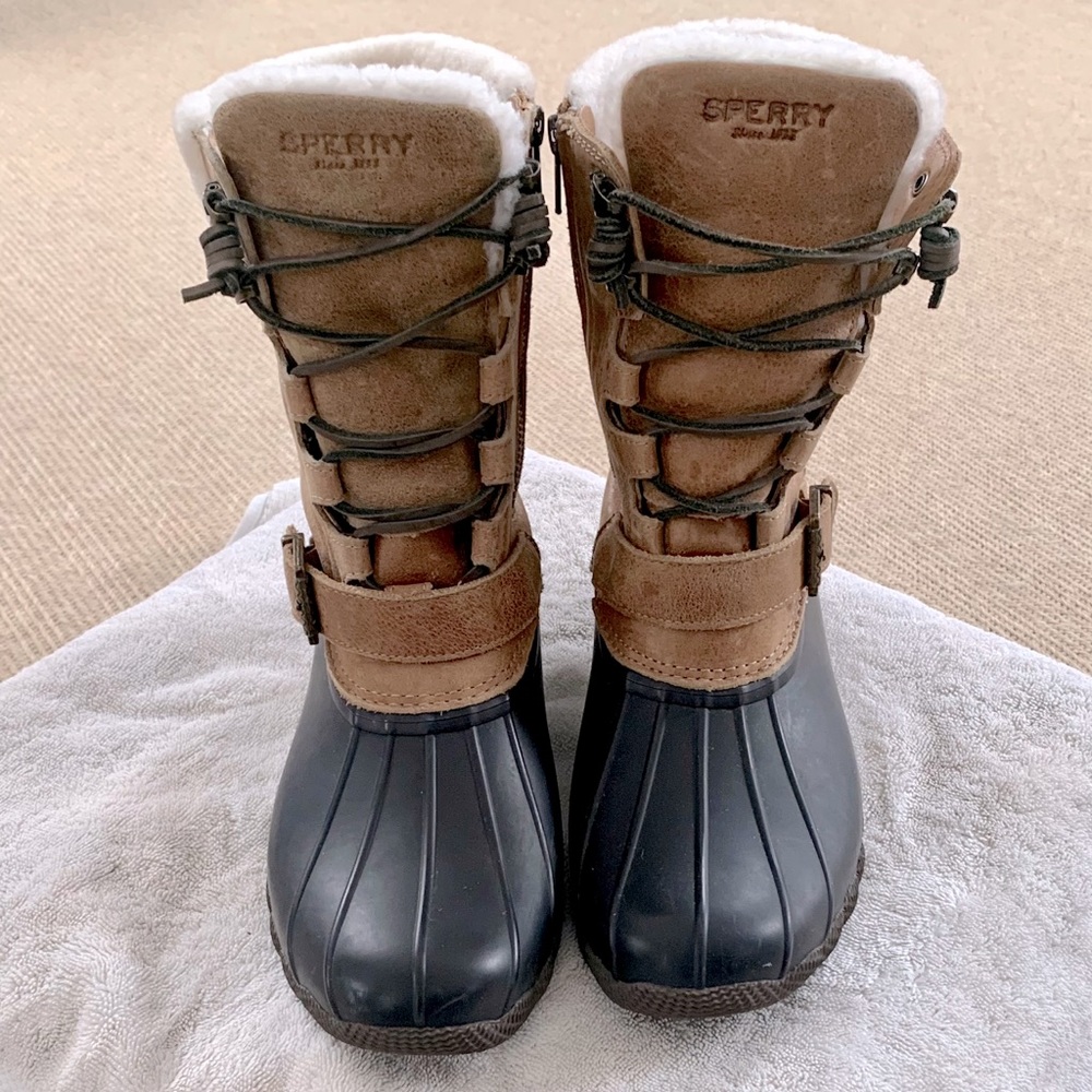 Sperry Tall Duck Boots with buckle